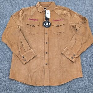 Darius Rucker Washington Commanders Corduroy Snap Button Up Shirt Men's M